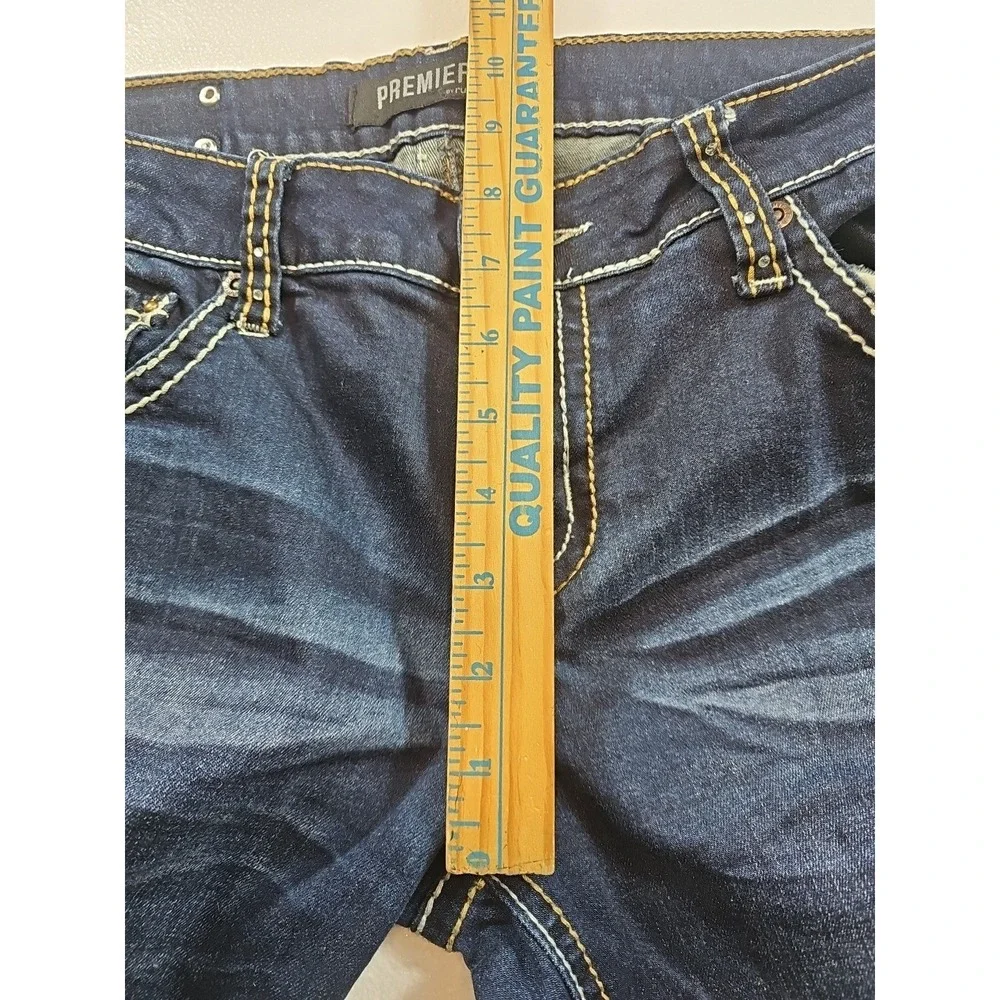 Premiere By Rue 21 Women's Size 11/12R(34x31) Bling Wings On Pockets Distressed